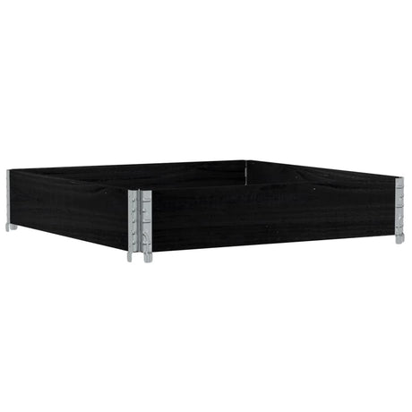 Vidaxx plantekasse 100x100 cm massiv fyrretræ sort