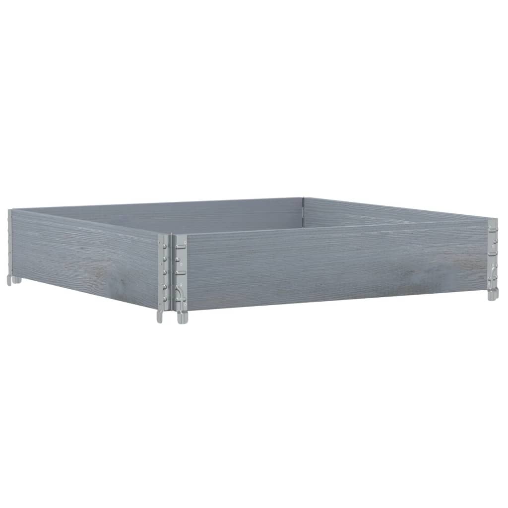 Vidaxx plantekasse 100x100 cm massiv fyrretræ grå