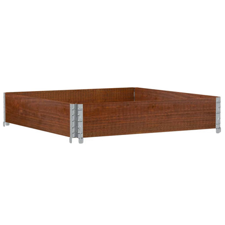 Vidaxx plantekasse 100x100 cm massiv fyrretræ brun