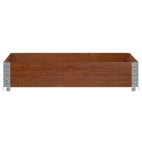 Vidaxx plantekasse 100x100 cm massiv fyrretræ brun