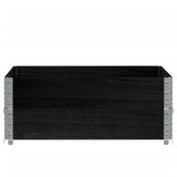 Vidaxx plantekasse 100x100 cm massiv fyrretræ sort
