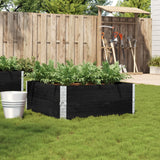 Vidaxx plantekasse 100x100 cm massiv fyrretræ sort
