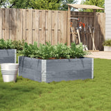 Vidaxx plantekasse 100x100 cm massiv fyrretræ grå