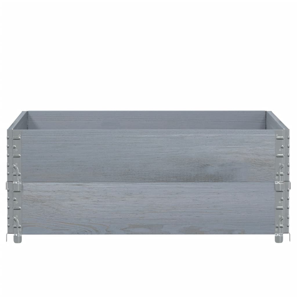 Vidaxx plantekasse 100x100 cm massiv fyrretræ grå