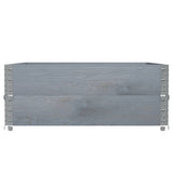 Vidaxx plantekasse 100x100 cm massiv fyrretræ grå
