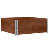 Vidaxx plantekasse 100x100 cm massiv fyrretræ brun