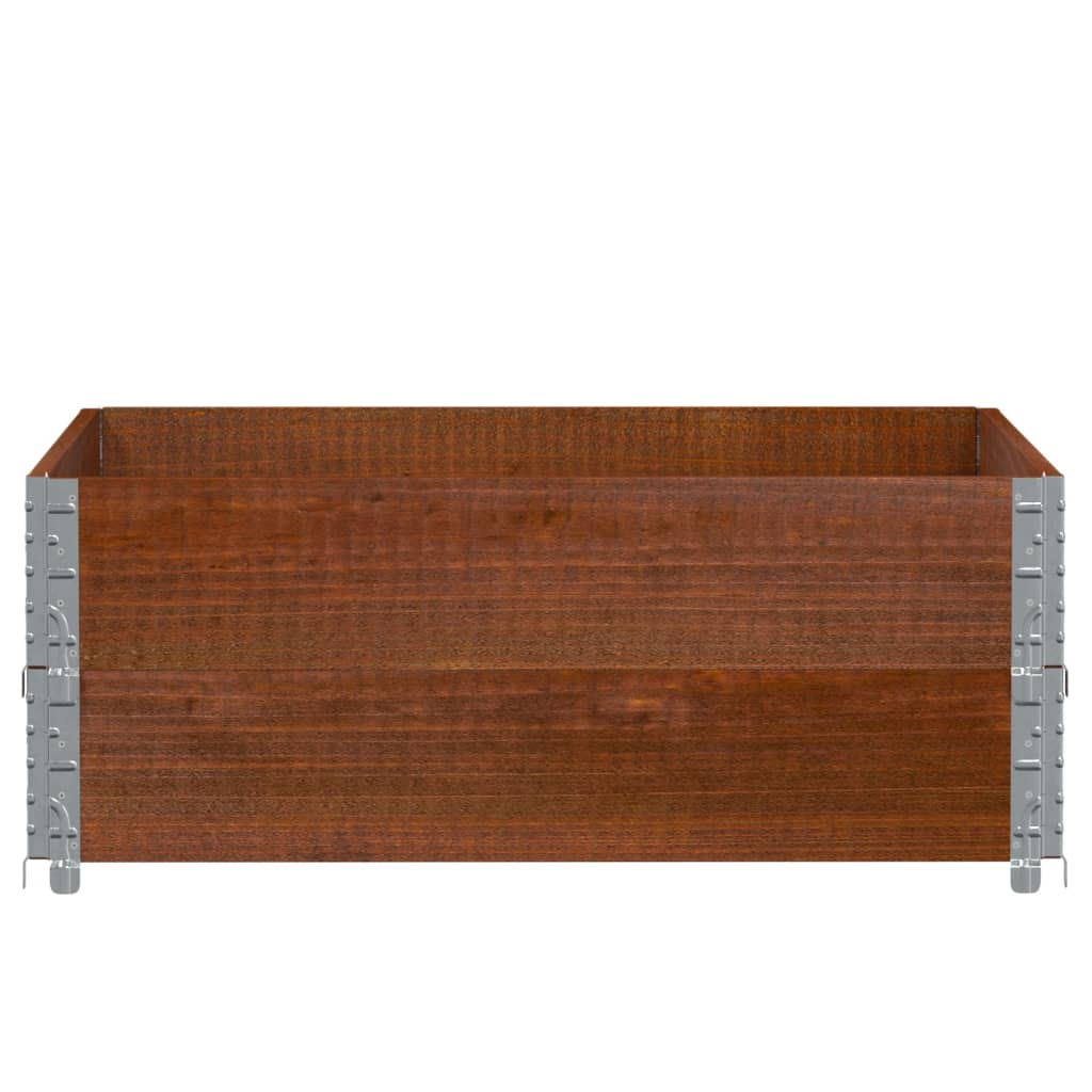 Vidaxx plantekasse 100x100 cm massiv fyrretræ brun