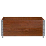 Vidaxx plantekasse 100x100 cm massiv fyrretræ brun