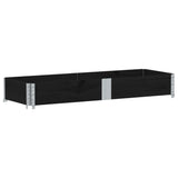Vidaxx plantekasse 150x50 cm massiv fyrretræ sort