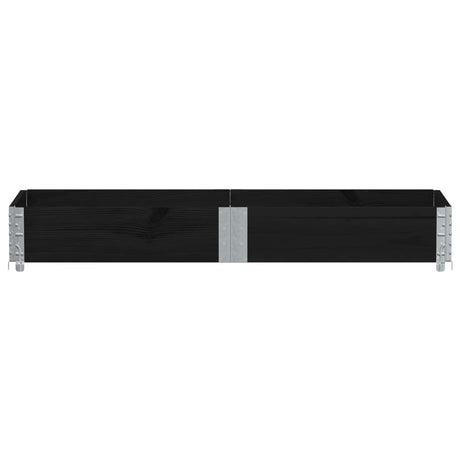 Vidaxx plantekasse 150x50 cm massiv fyrretræ sort