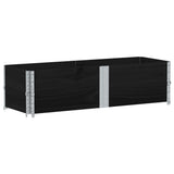 Vidaxx plantekasse 150x50 cm massiv fyrretræ sort