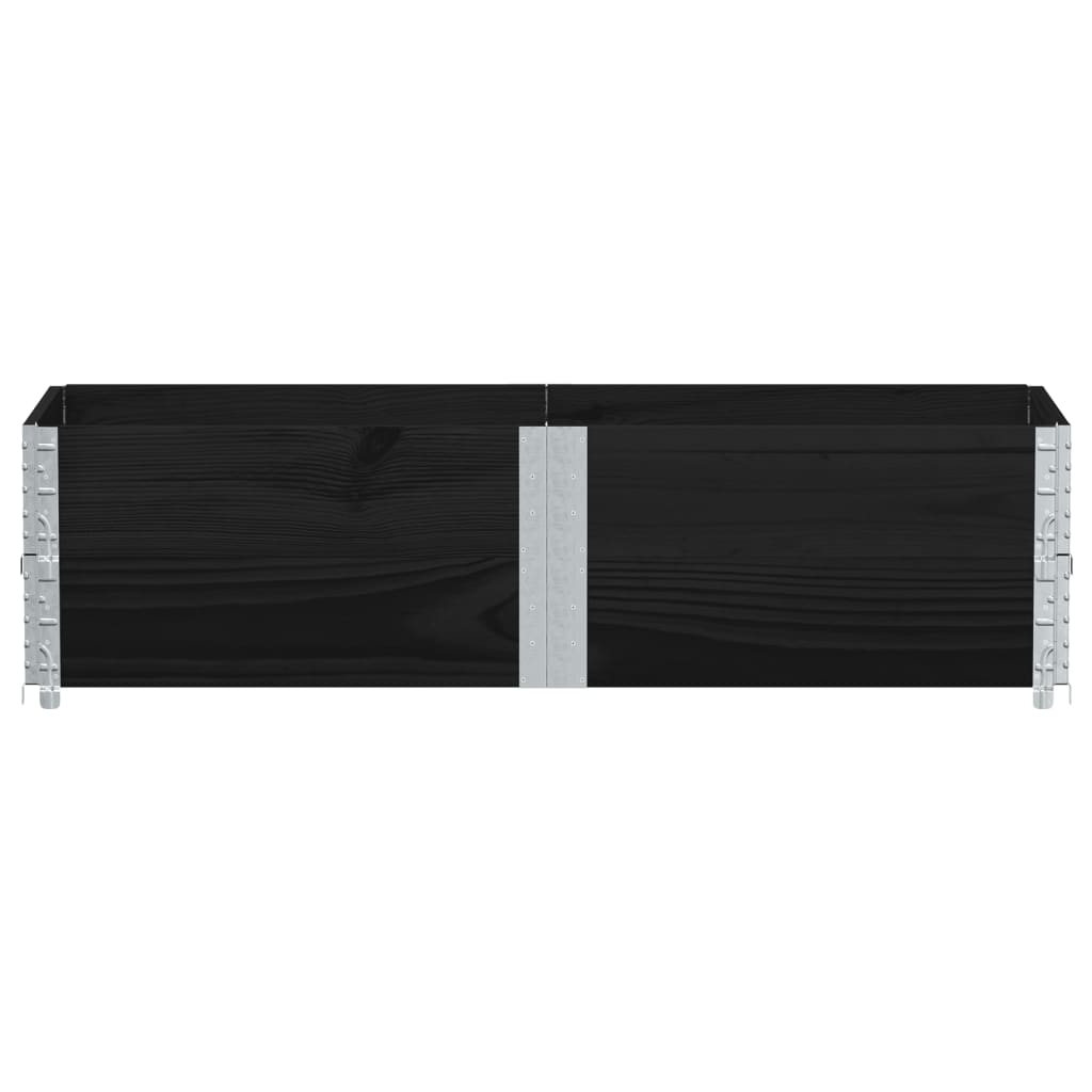 Vidaxx plantekasse 150x50 cm massiv fyrretræ sort