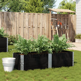 Vidaxx plantekasse 150x50 cm massiv fyrretræ sort