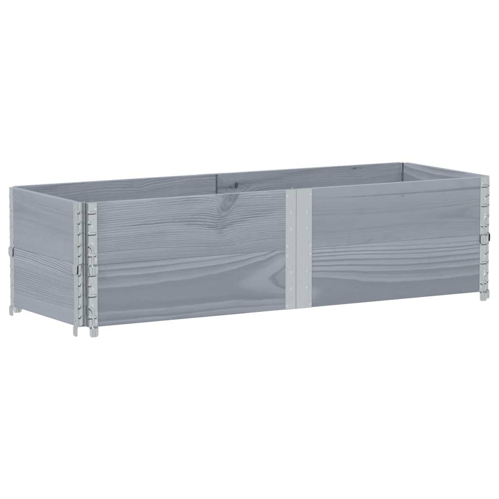 Vidaxx plantekasse 150x50 cm massiv fyrretræ grå