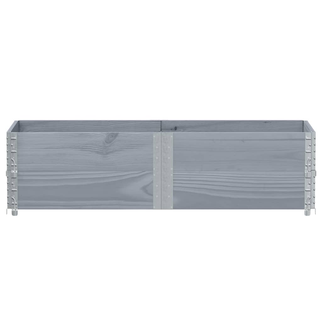 Vidaxx plantekasse 150x50 cm massiv fyrretræ grå