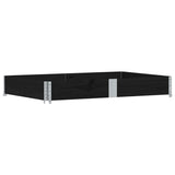 Vidaxx plantekasse 150x100 cm massiv fyrretræ sort