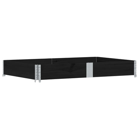 Vidaxx plantekasse 150x100 cm massiv fyrretræ sort