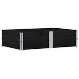 Vidaxx plantekasse 150x100 cm massiv fyrretræ sort