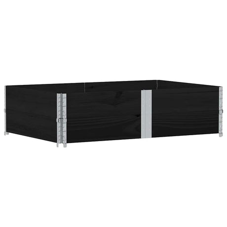 Vidaxx plantekasse 150x100 cm massiv fyrretræ sort