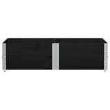 Vidaxx plantekasse 150x100 cm massiv fyrretræ sort