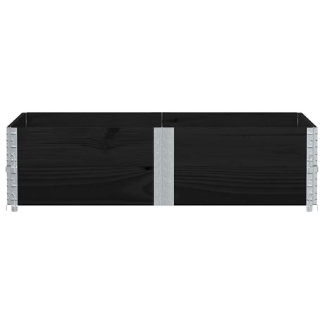 Vidaxx plantekasse 150x100 cm massiv fyrretræ sort