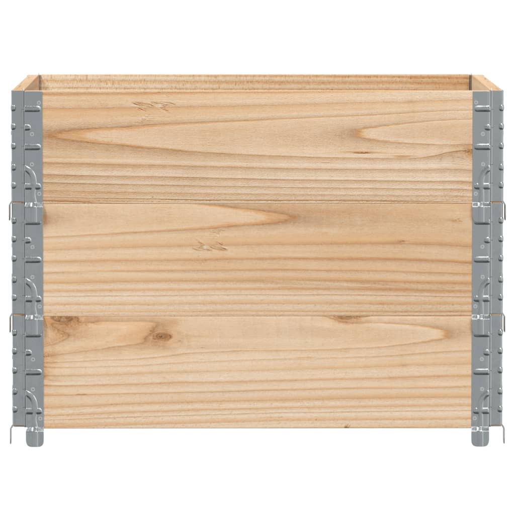 VidaXL Plantekasse 80x60 cm massivt fyrretræ