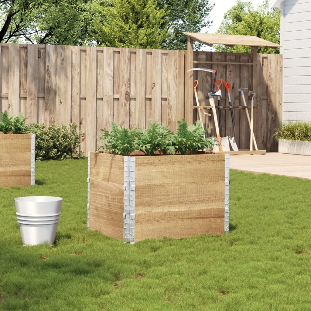 VidaXL Plantekasse 80x60 cm massivt fyrretræ