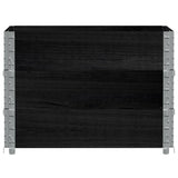 VidaXL Plantekasse 80x60 cm massiv fyrretræ sort
