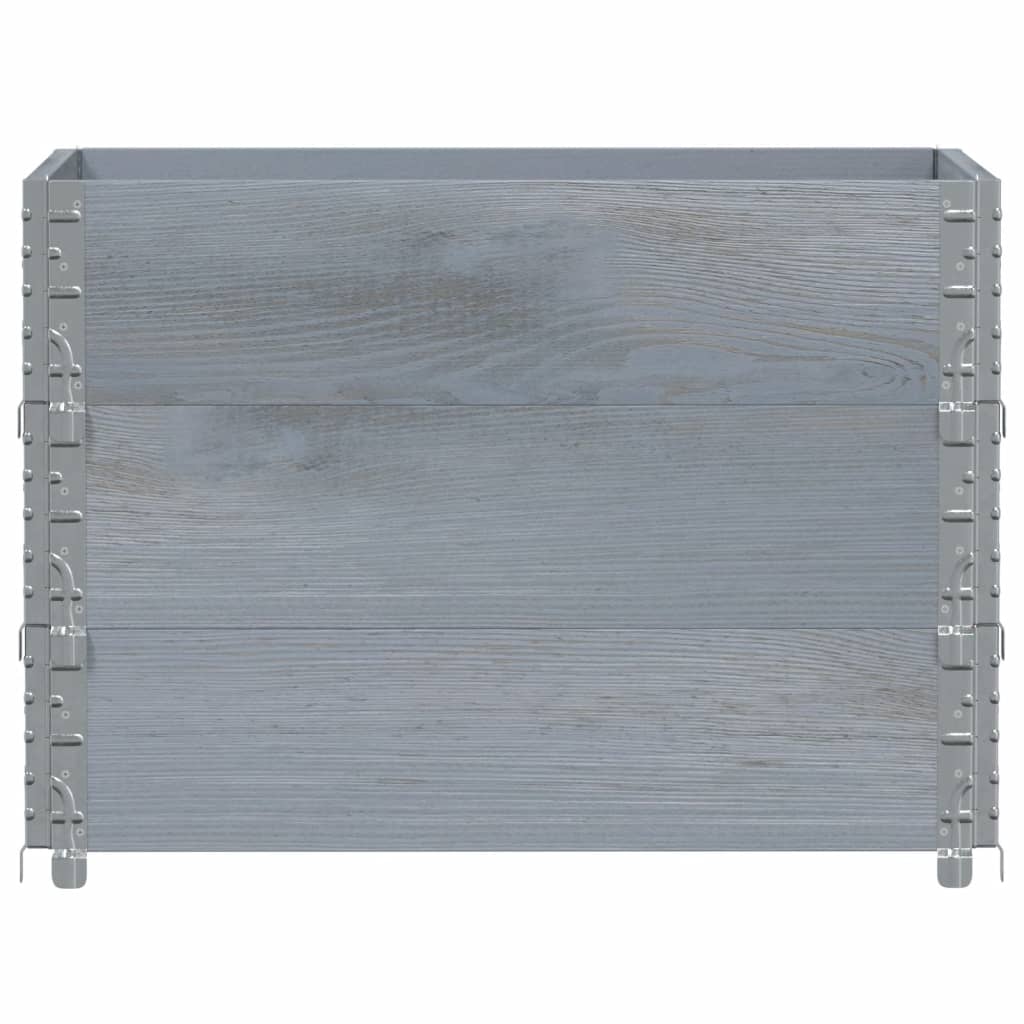 Vidaxx plantekasse 80x60 cm massiv fyrretræ grå