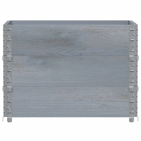 Vidaxx plantekasse 80x60 cm massiv fyrretræ grå