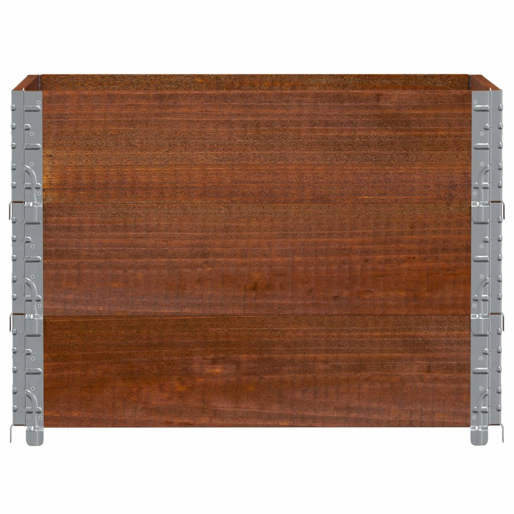 VidaXL Plantekasse 80x60 cm massiv fyrretræ brun