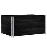 VidaXL Plantekasse 120x80 cm massiv fyrretræ sort
