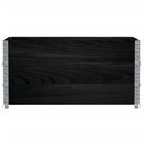 VidaXL Plantekasse 120x80 cm massiv fyrretræ sort