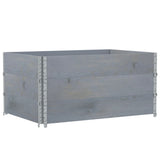 VidaXL Plantekasse 120x80 cm massiv fyrretræ grå