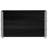 VidaXL Plantekasse 100x50 cm massiv fyrretræ sort