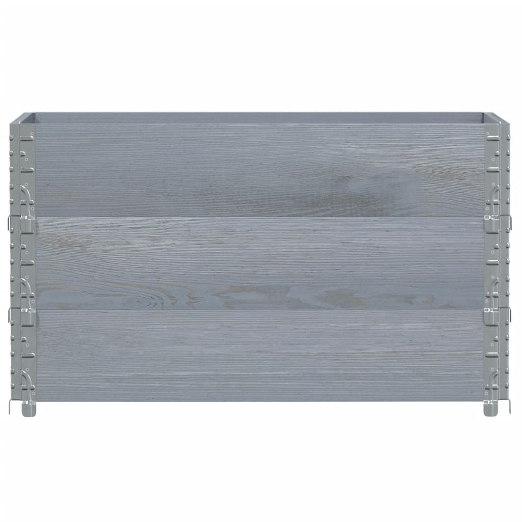 VidaXL Plantekasse 100x50 cm massiv fyrretræ grå