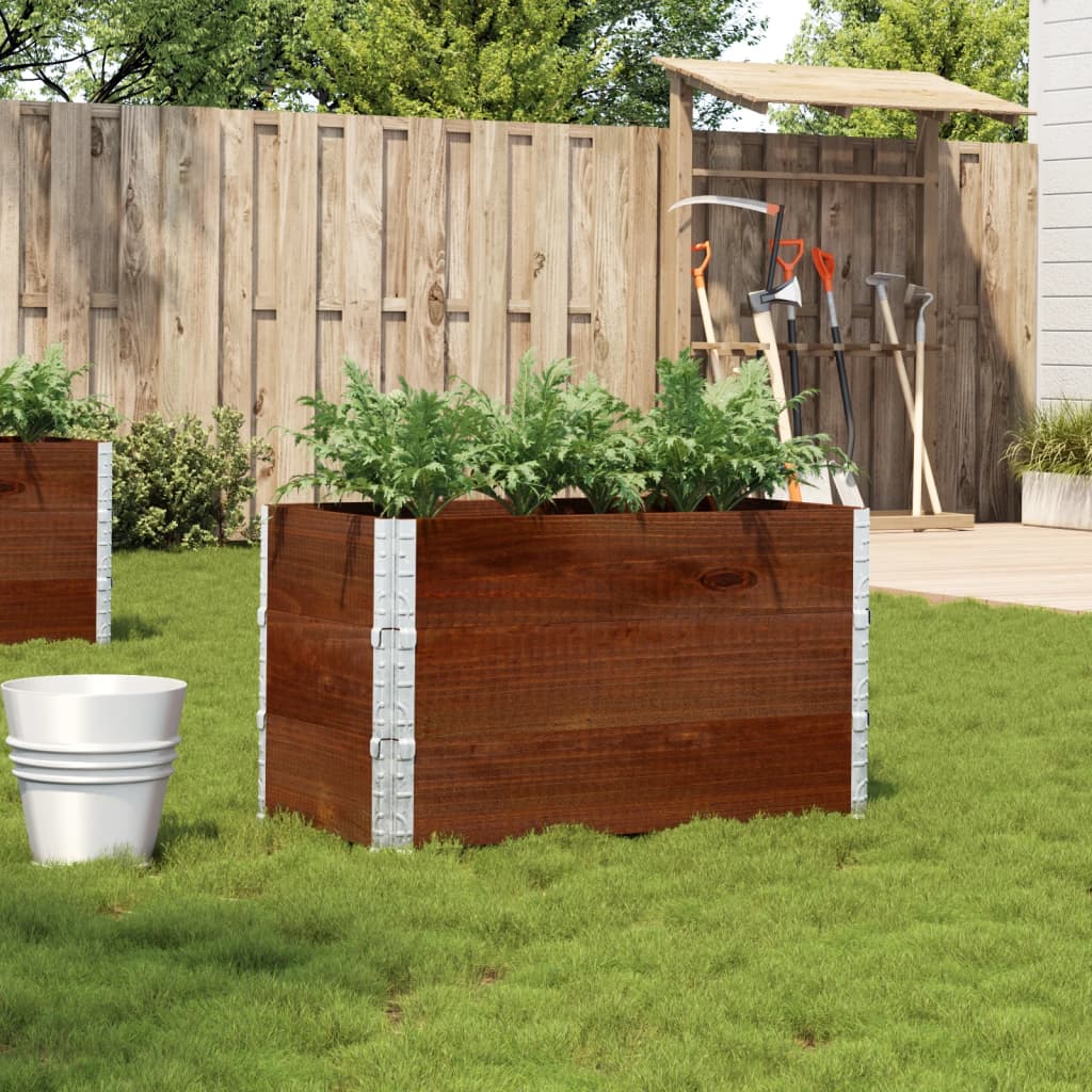 VidaXL Plantekasse 100x50 cm massiv fyrretræ brun