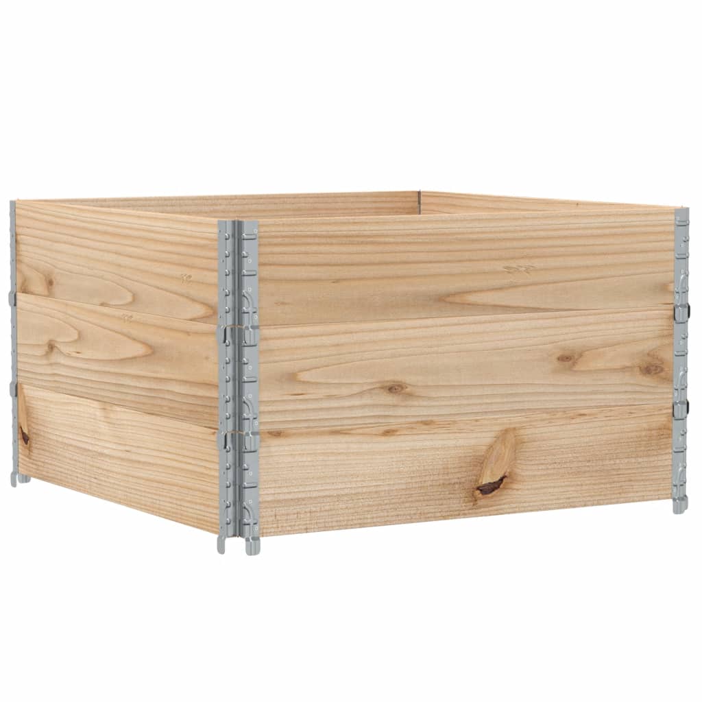 VidaXL Plantekasse 100x100 cm massivt fyrretræ