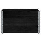 VidaXL Plantekasse 100x100 cm massiv fyrretræ sort