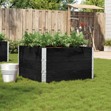 VidaXL Plantekasse 100x100 cm massiv fyrretræ sort