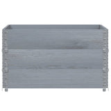 VidaXL Plantekasse 100x100 cm massiv fyrretræ grå