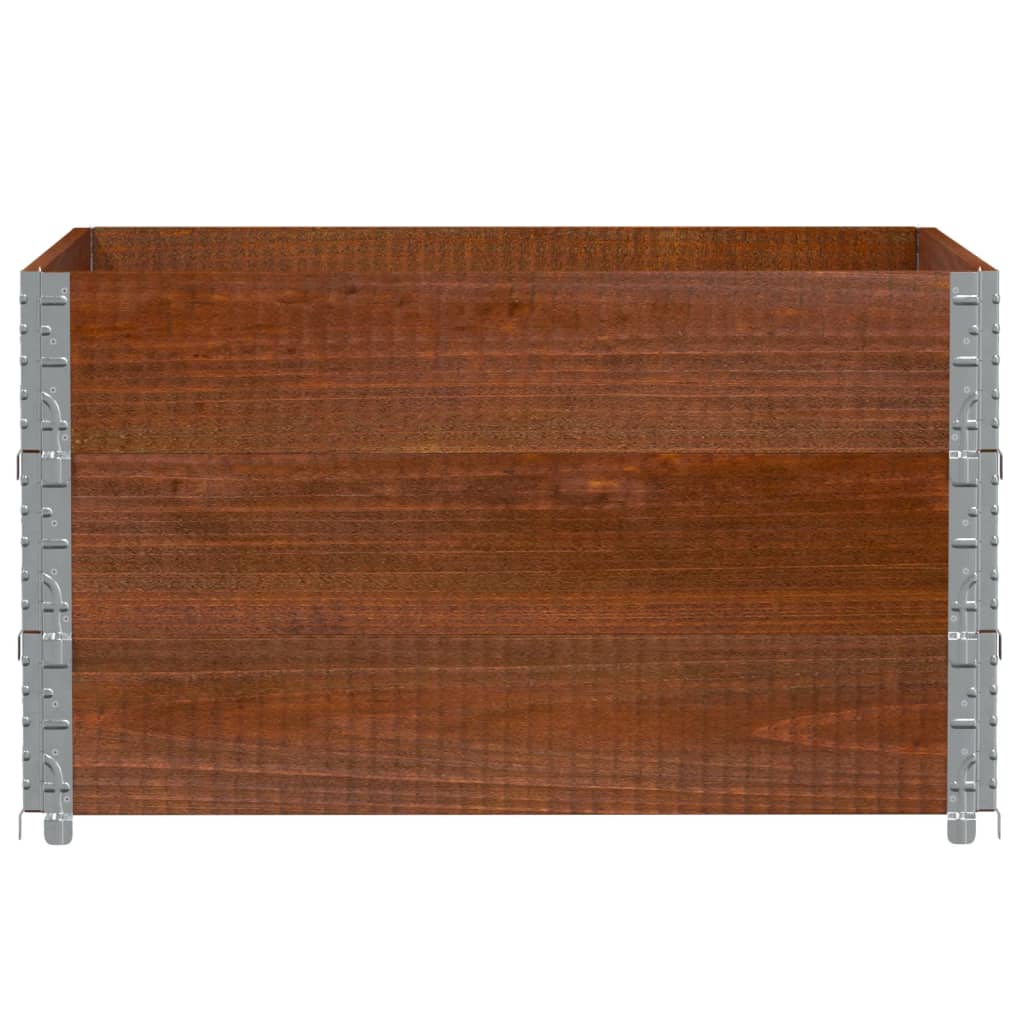 VidaXL Plantekasse 100x100 cm massiv fyrretræ brun