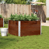 VidaXL Plantekasse 100x100 cm massiv fyrretræ brun