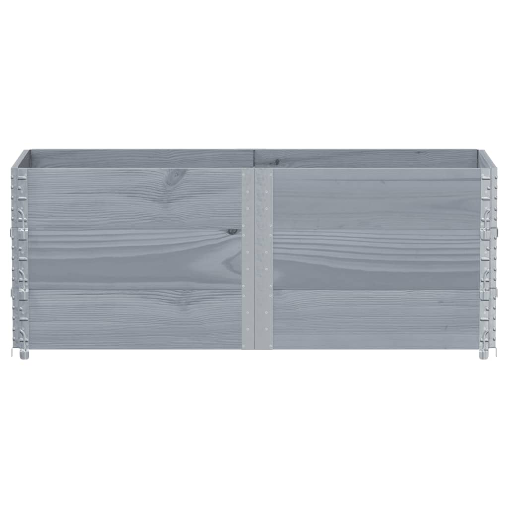 VidaXL Plantekasse 150x50 cm massiv fyrretræ grå