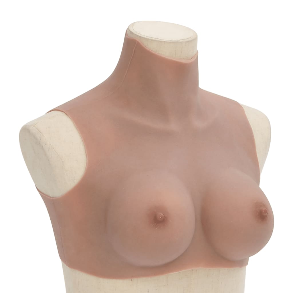 VidaXL brystprotese c-cup silikone tan