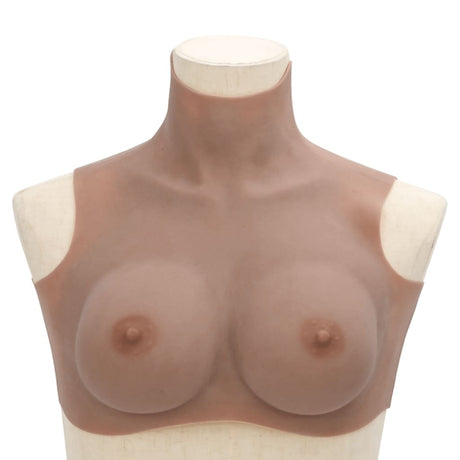 VidaXL brystprotese d-cup silikone tan