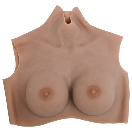 VidaXL brystprotese d-cup silikone tan