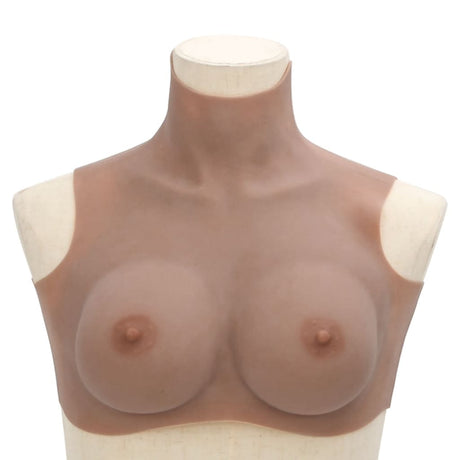 VidaXL brystprotese d-cup silikone tan