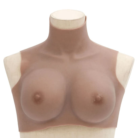 VidaXL brystprotese e-cup silikone tan