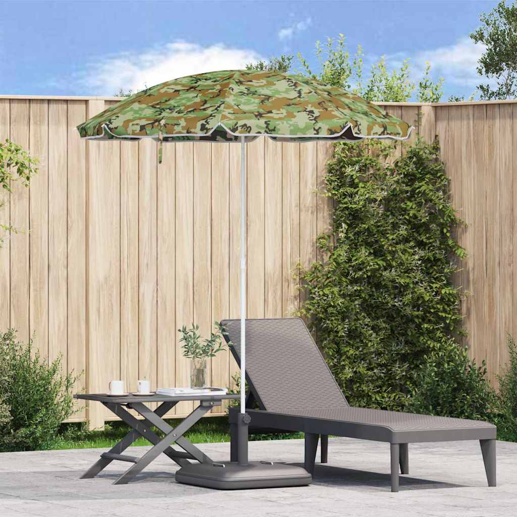 Vidaxx strandparasol camouflage 206 x 206 x 212 cm polyester og metal
